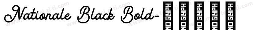 Nationale Black Bold字体转换